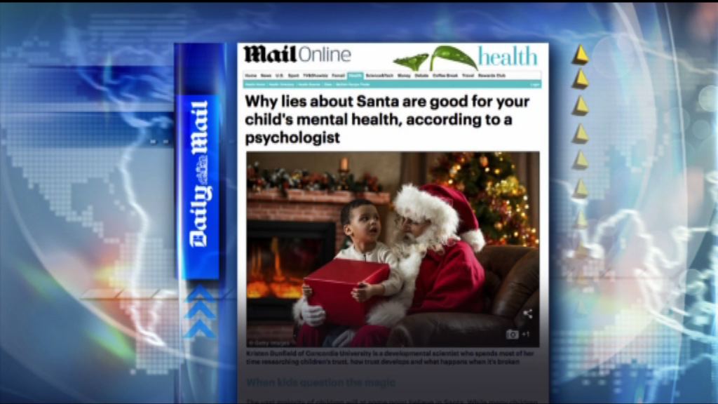 【環球薈報】聖誕老人傳說有助孩童心智成長