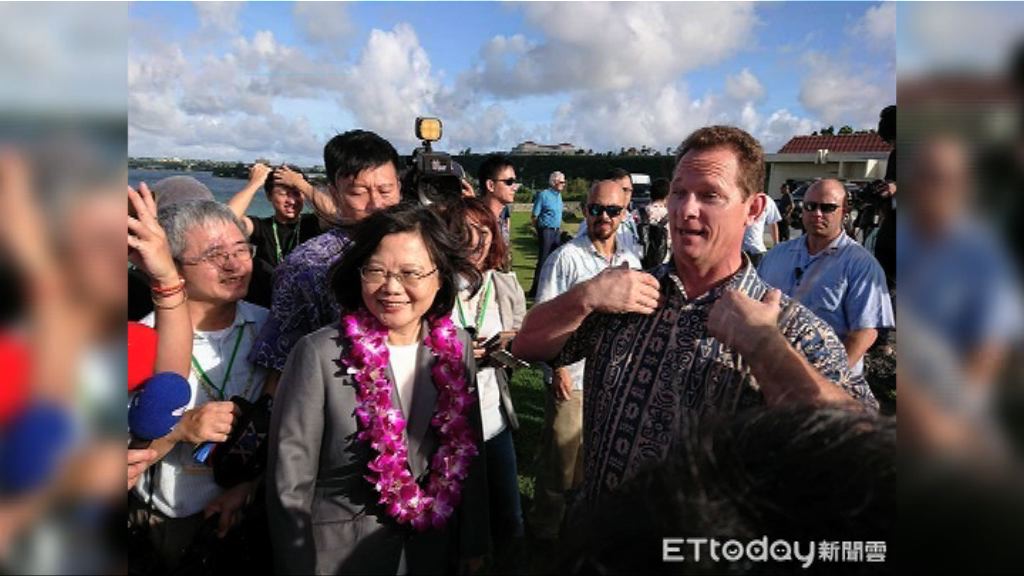 蔡英文過境關島獲高規格待遇