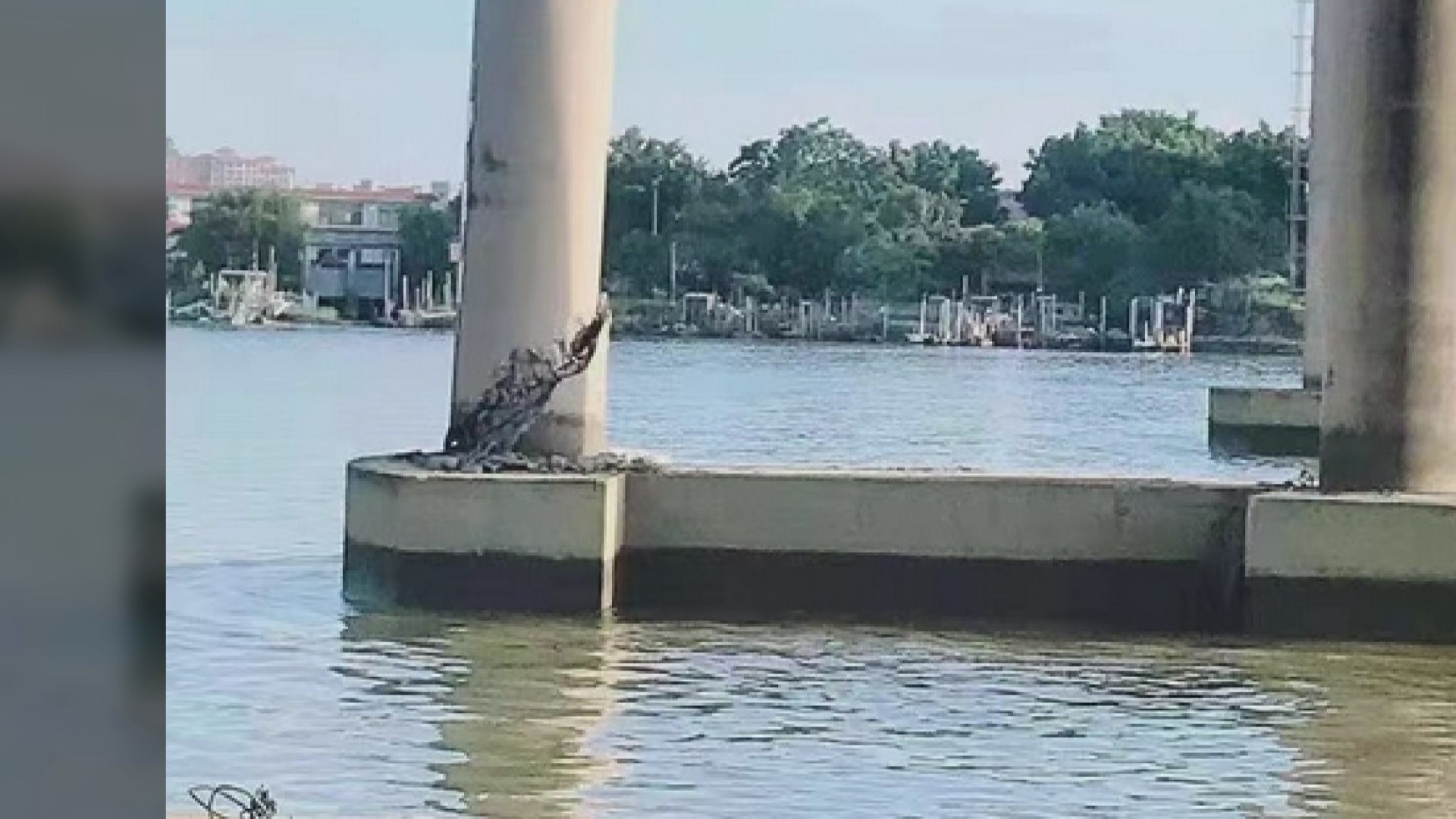 番禺北斗大橋被船碰撞　橋底出現裂痕要臨時封閉