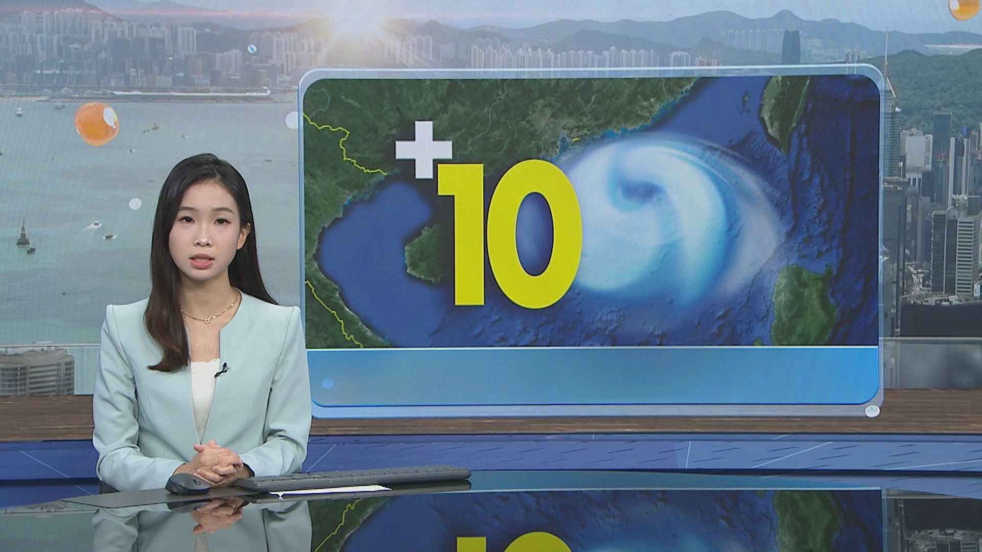 樺加沙襲港｜十號颶風信號生效　樺加沙未來一兩小時最接近本港