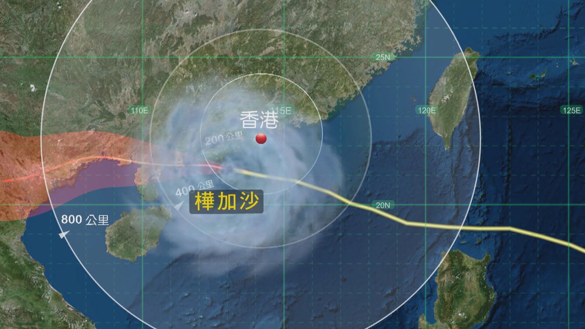 樺加沙襲港｜天文台下午1時20分改發八號信號