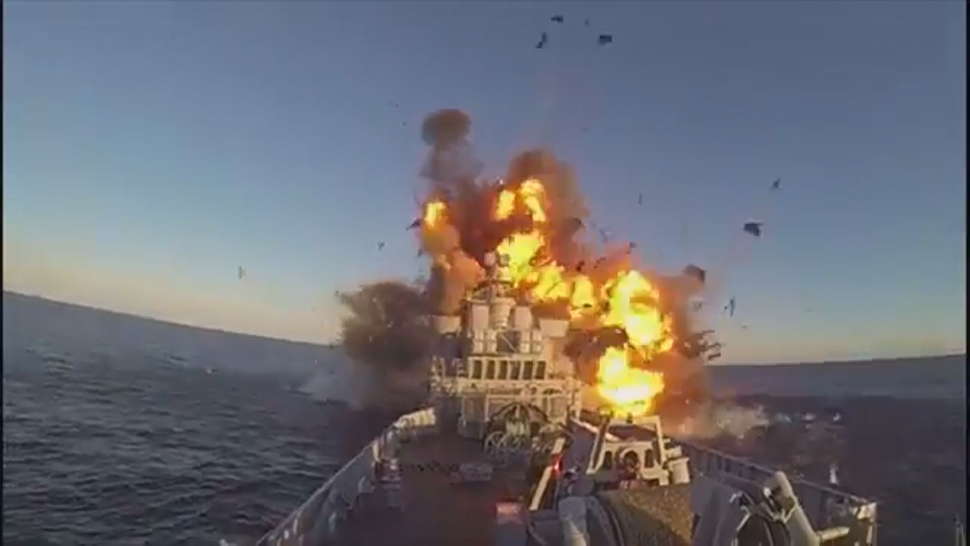 伊朗發射導彈錯誤擊中補給艦片段曝光