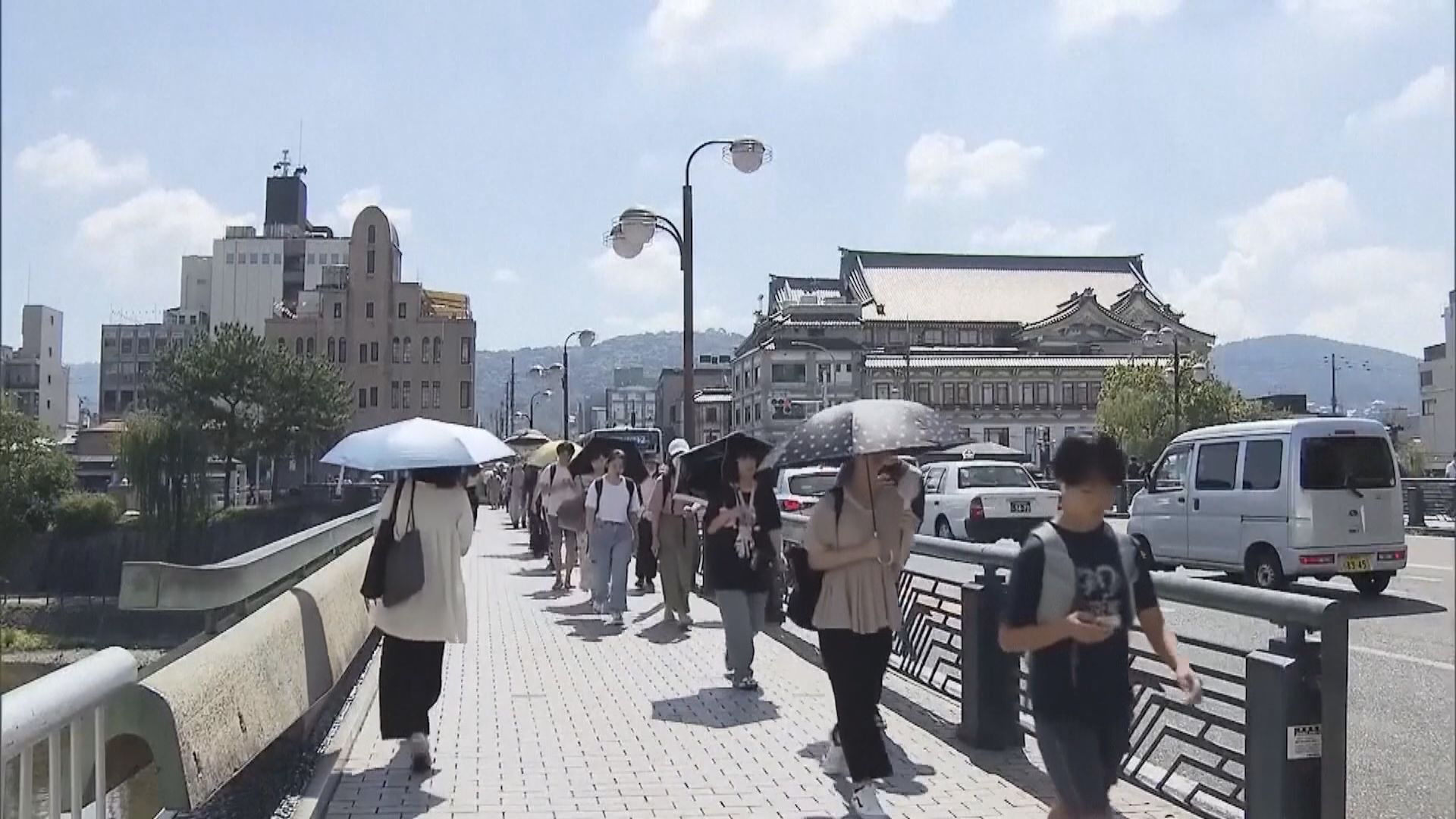 日本熱浪持續 多處錄得39度以上高溫