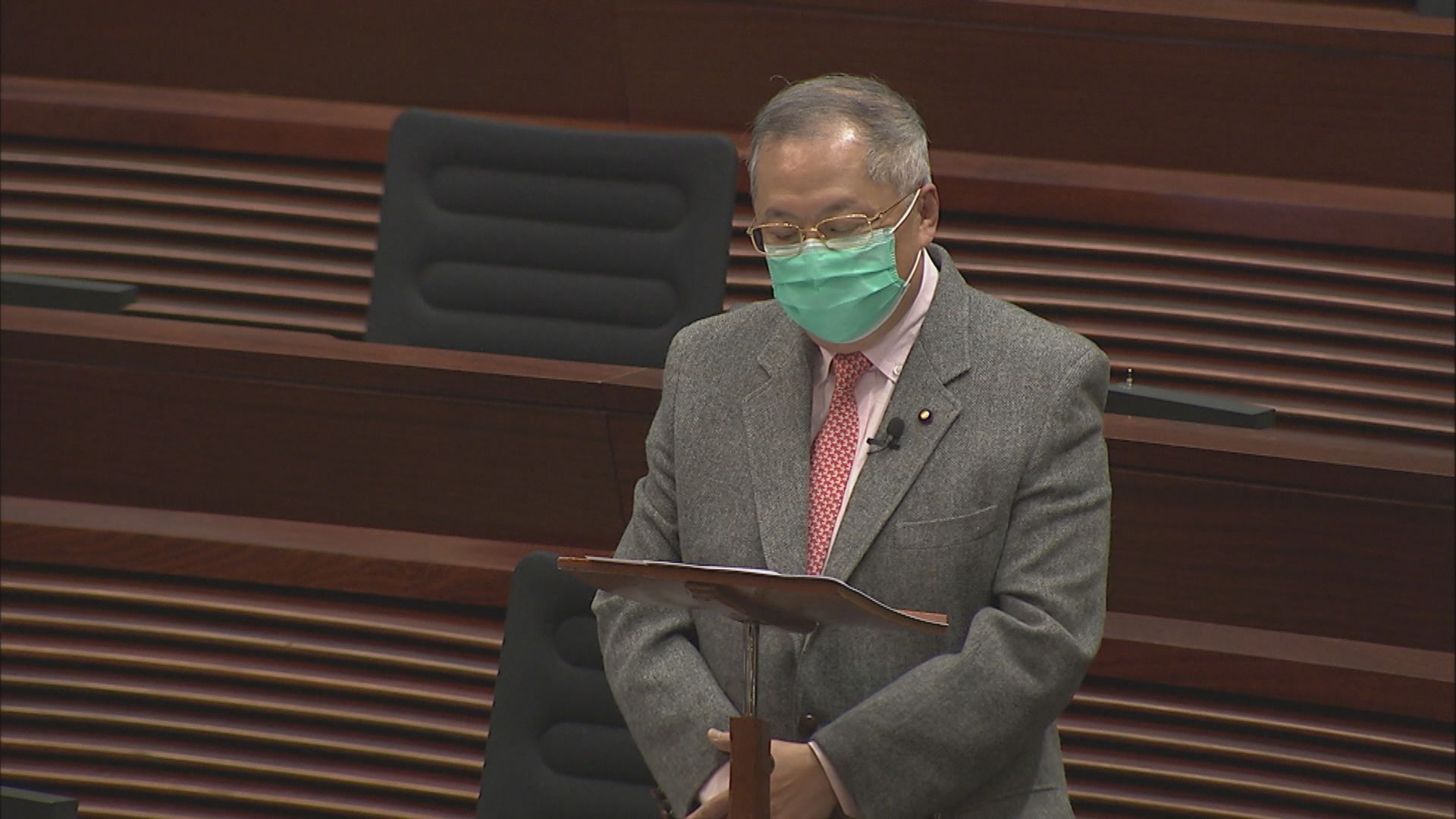 立會通過施政報告致謝動議　張宇人倡課室裝閉路電視