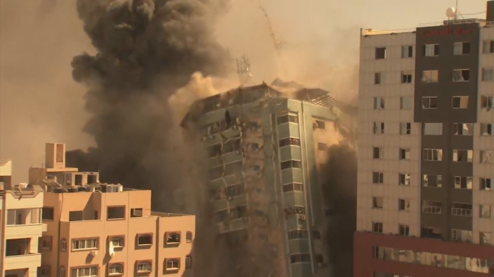 以巴衝突持續　美聯社等傳媒所在大樓被以軍炸毀