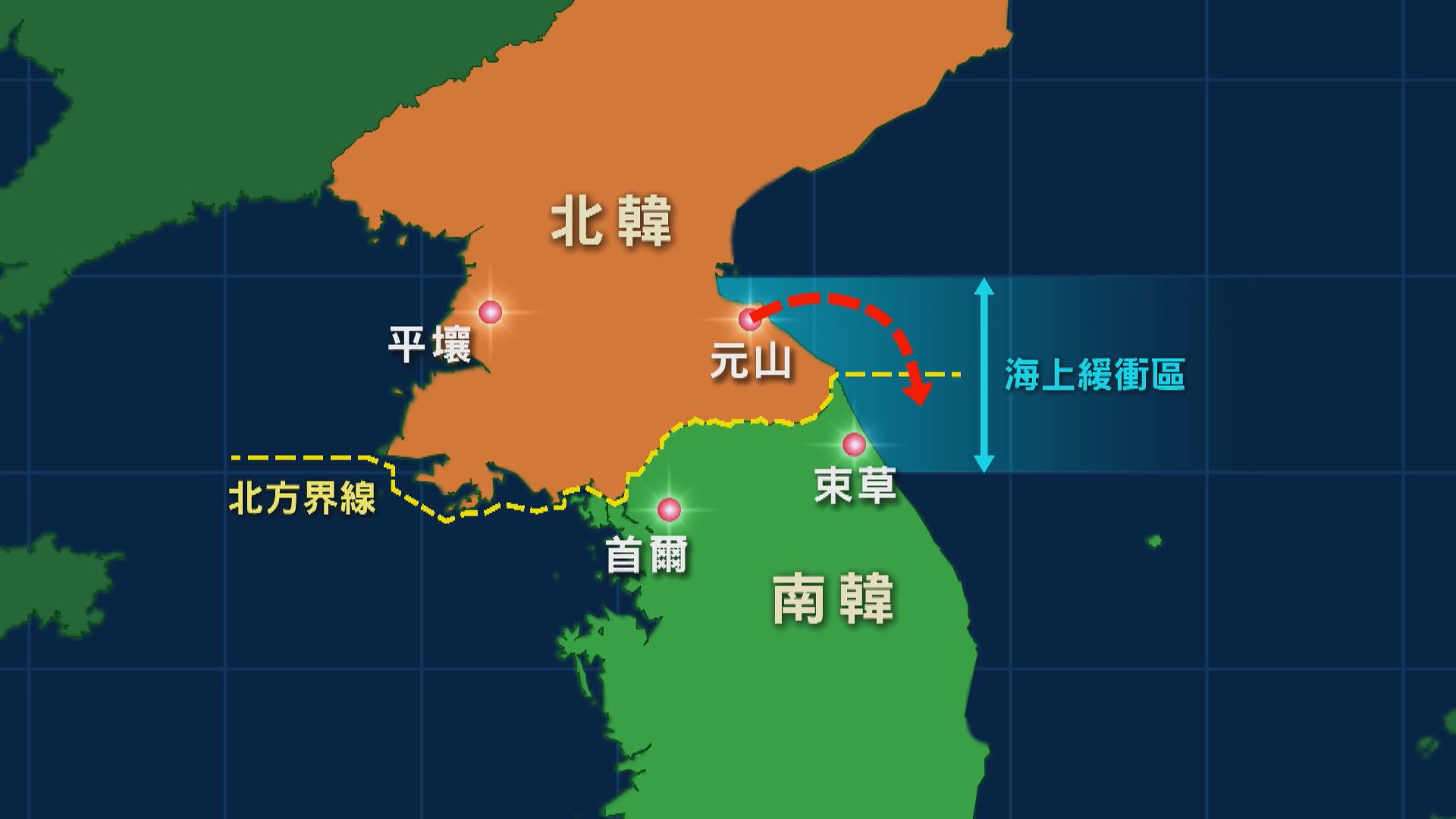 美國南韓斥北韓導彈越界屬重大軍事挑釁