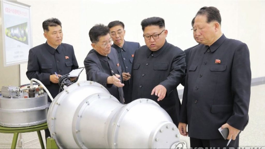 金正恩參觀新研製核武氫彈
