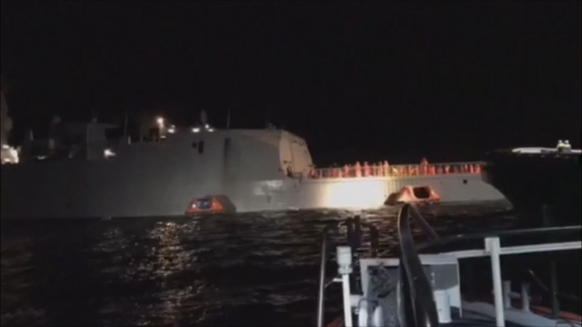 挪威巡防艦遭油輪碰撞或下沉