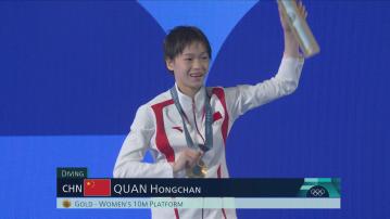 巴黎奧運 全紅嬋女子個人10米高台衛冕 陳芋汐摘銀