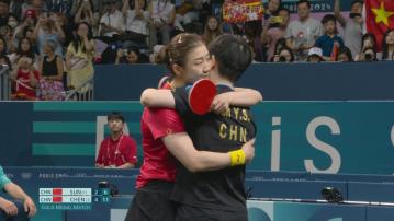 巴黎奧運乒乓球女單 陳夢局數4比2挫孫穎莎摘金