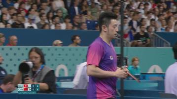 巴黎奧運　乒乓港將黃鎮廷及朱成竹分別在男女單32強止步