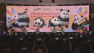 大熊貓龍鳳胎慶祝一歲生日　暴風式成長體重逾30公斤
