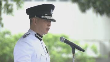 警察學院舉行結業會操　周一鳴任處長後首度擔任檢閱官