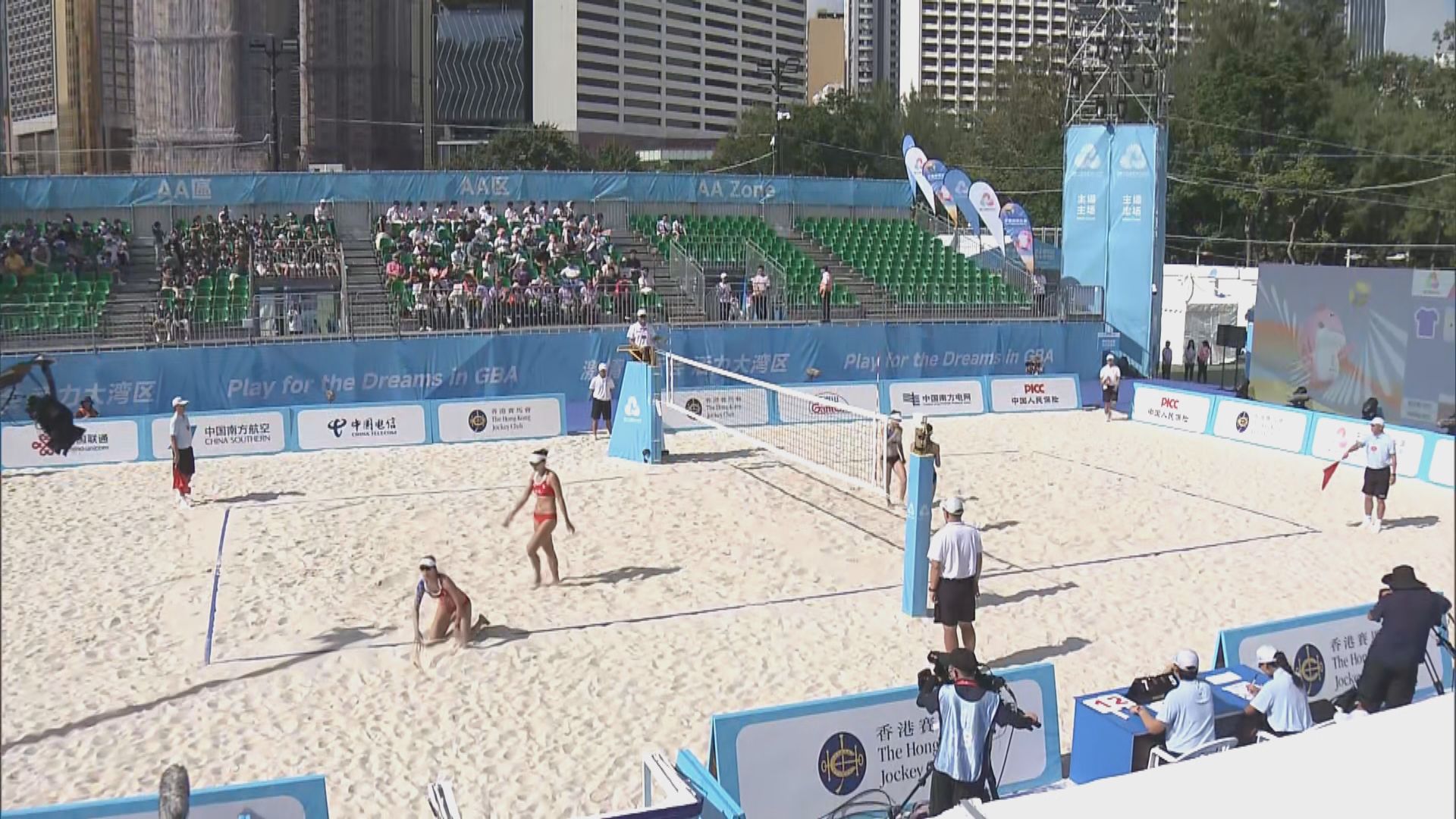 全運會沙排維園舉行　鄭景亮：場地達世界級具代表性