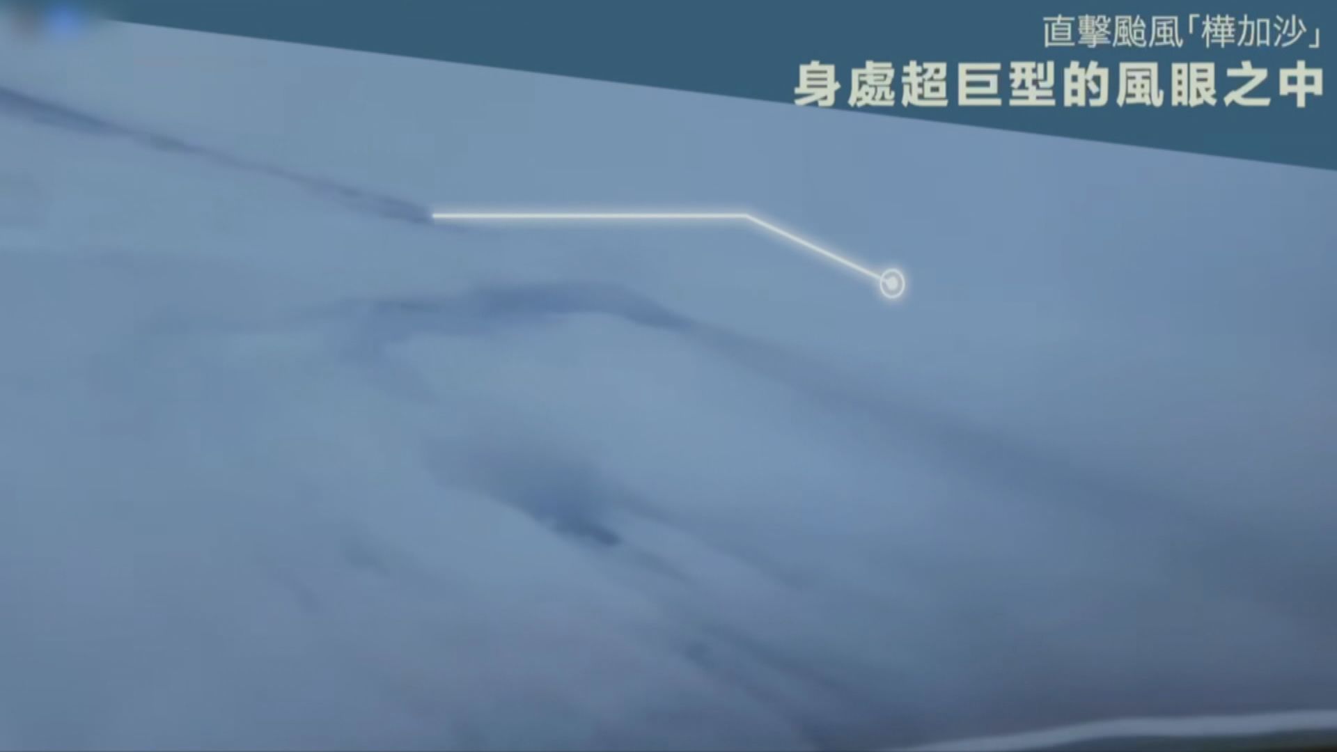 樺加沙襲港｜飛行服務隊派定翼機直擊風眼