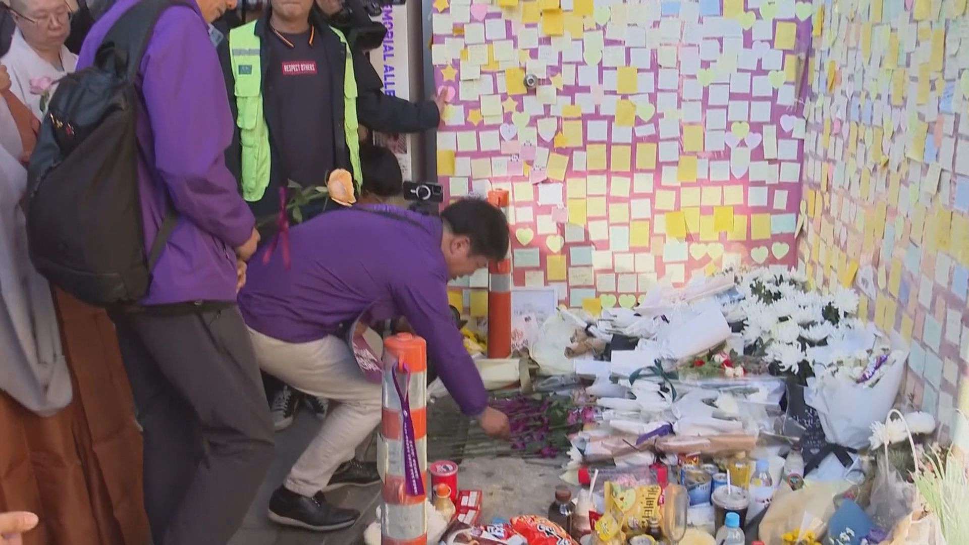 南韓民眾悼念梨泰院人踩人事故一周年
