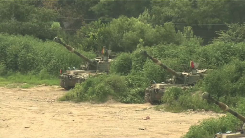 韓軍邊界進行近年最大規模軍演
