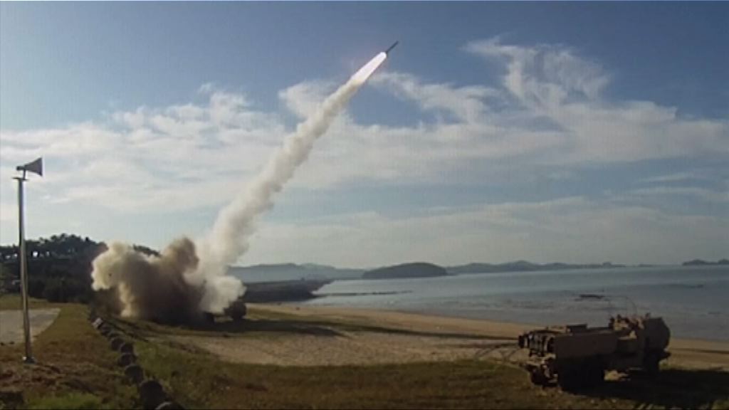 美軍駐韓軍團舉行實彈演習