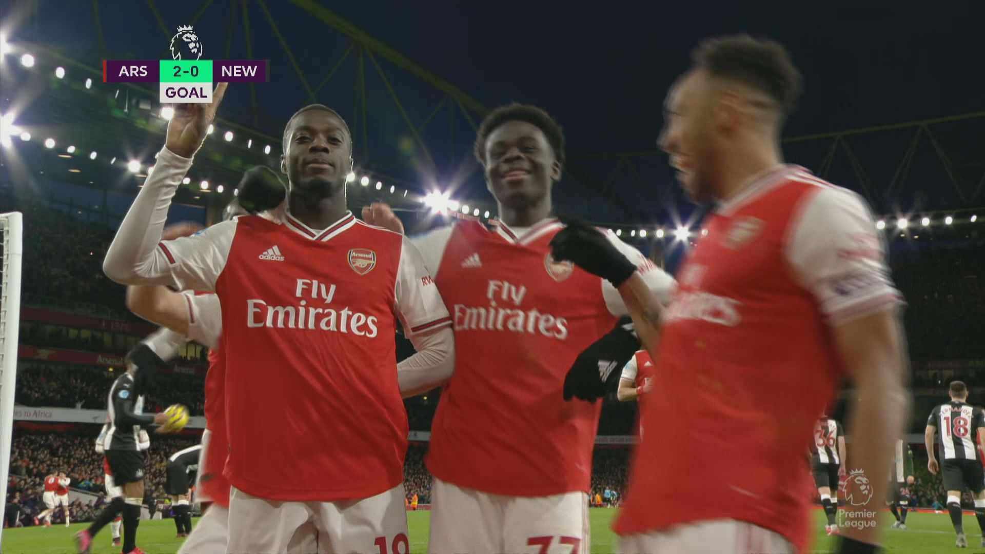 英超　阿仙奴4:0紐卡素