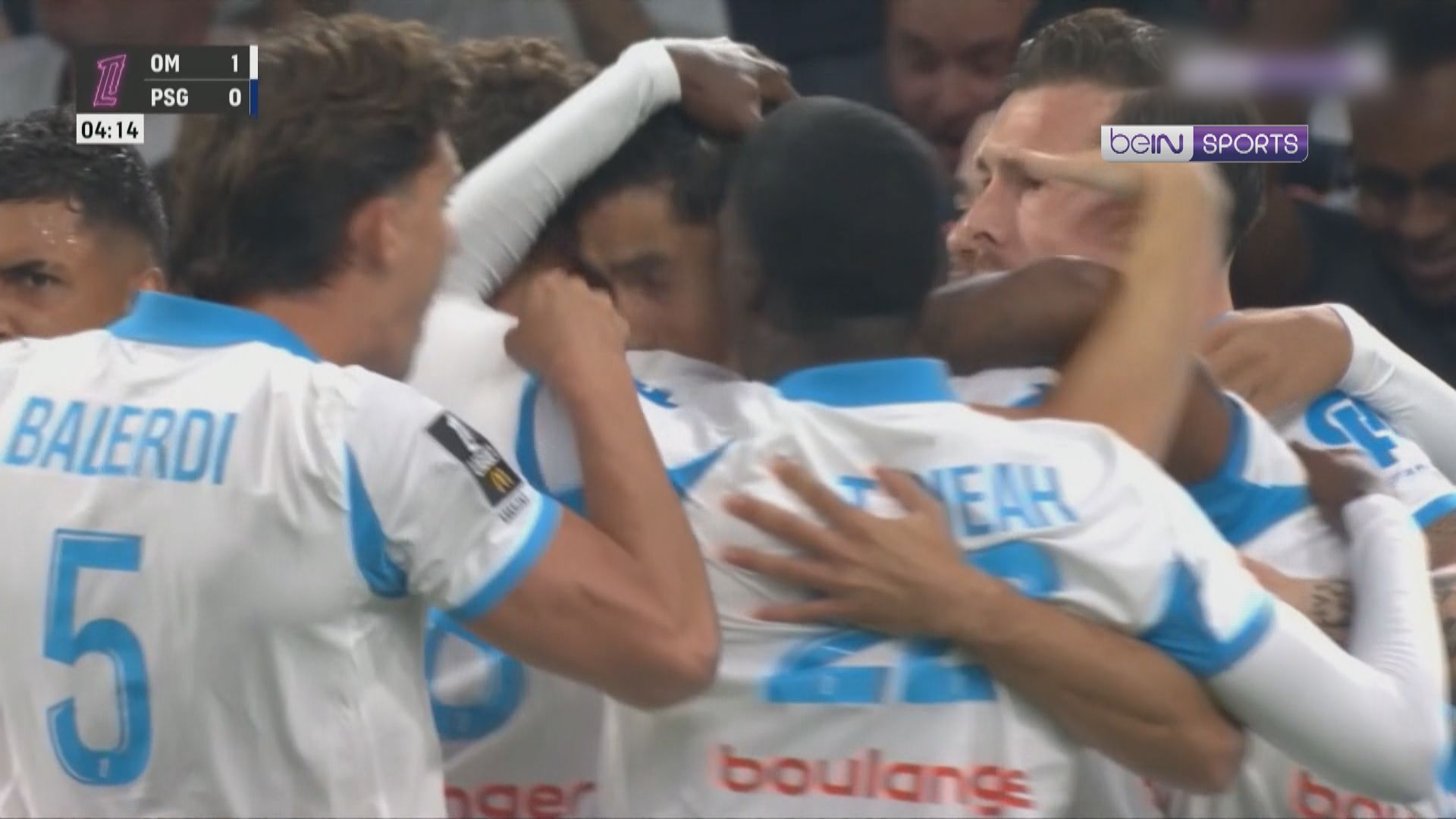 法甲　馬賽 1:0 巴黎聖日耳門