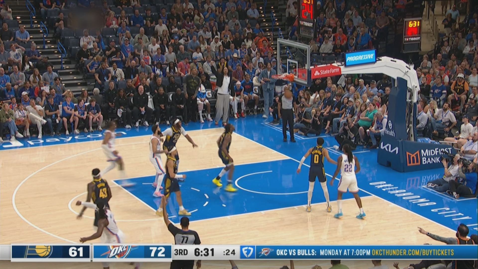 NBA　溜馬 111:132 雷霆