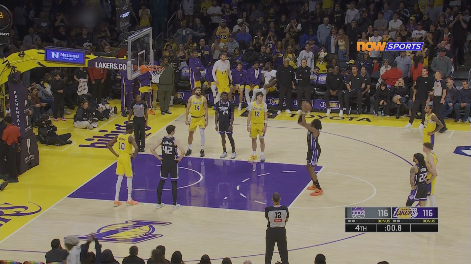 NBA季前熱身賽　帝王 117:116 湖人