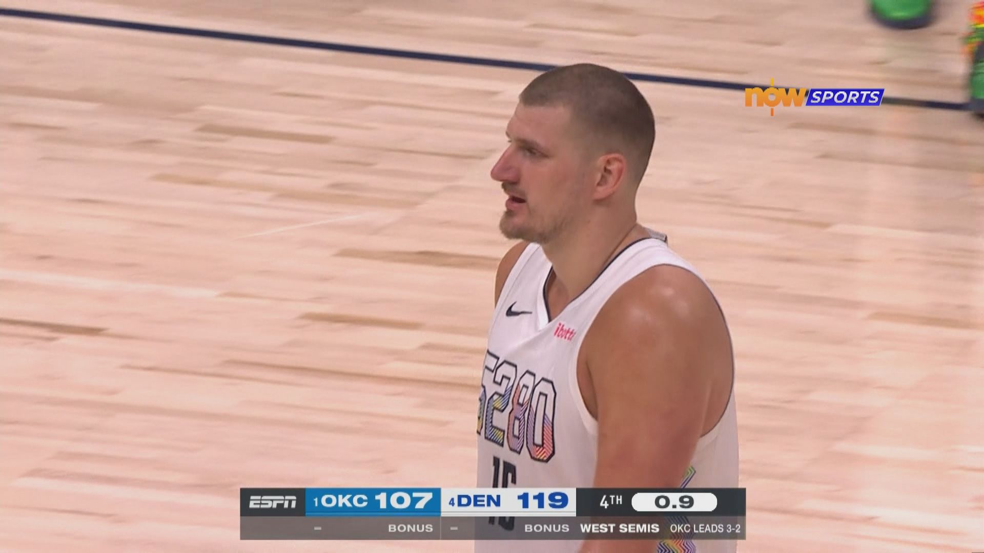 NBA季後賽西岸四強　雷霆 107:119 金塊 (場數 3:3)