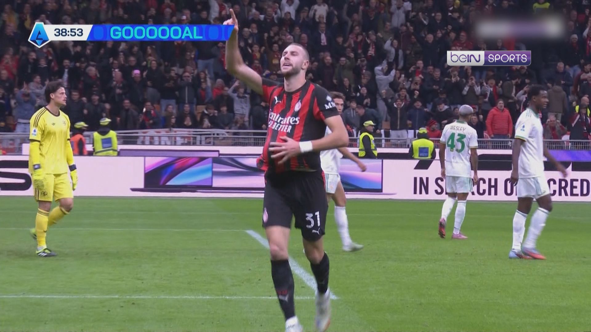 意甲　AC米蘭 1:0 羅馬