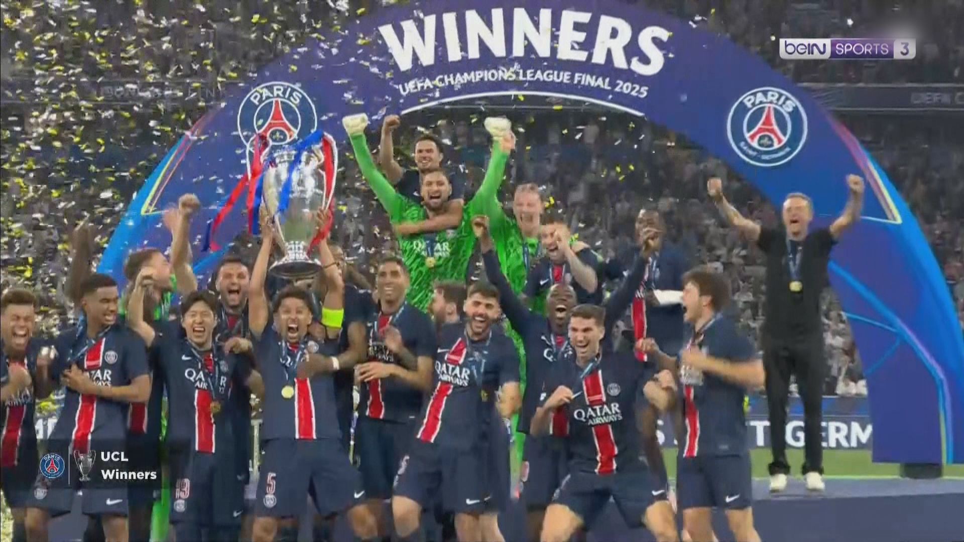 巴黎聖日耳門五球挫國際米蘭歷史性捧歐聯