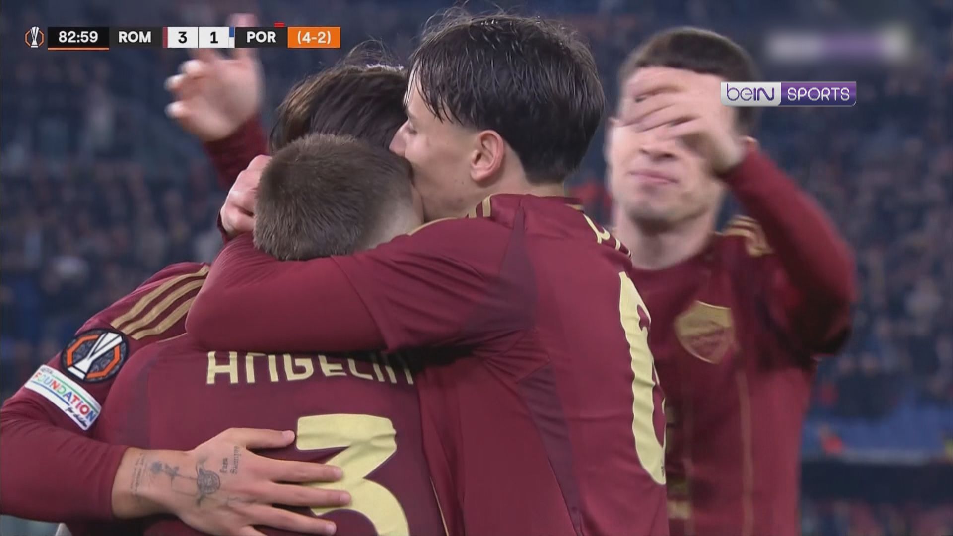 歐霸　羅馬兩回合4比3淘汰波圖入十六強