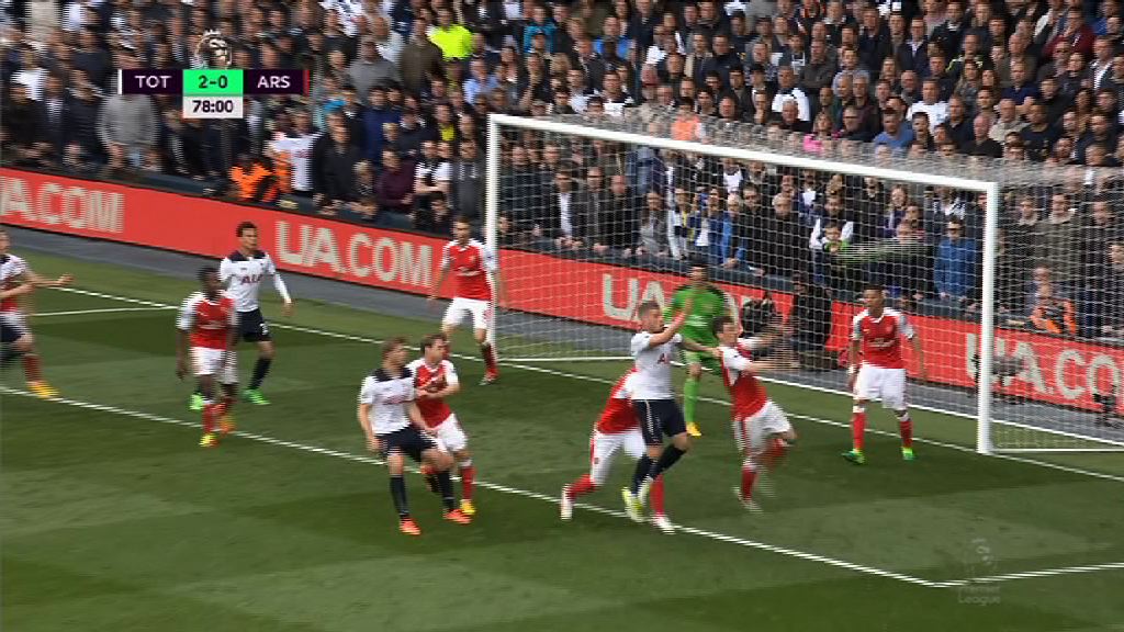 英超　熱刺 2:0 阿仙奴