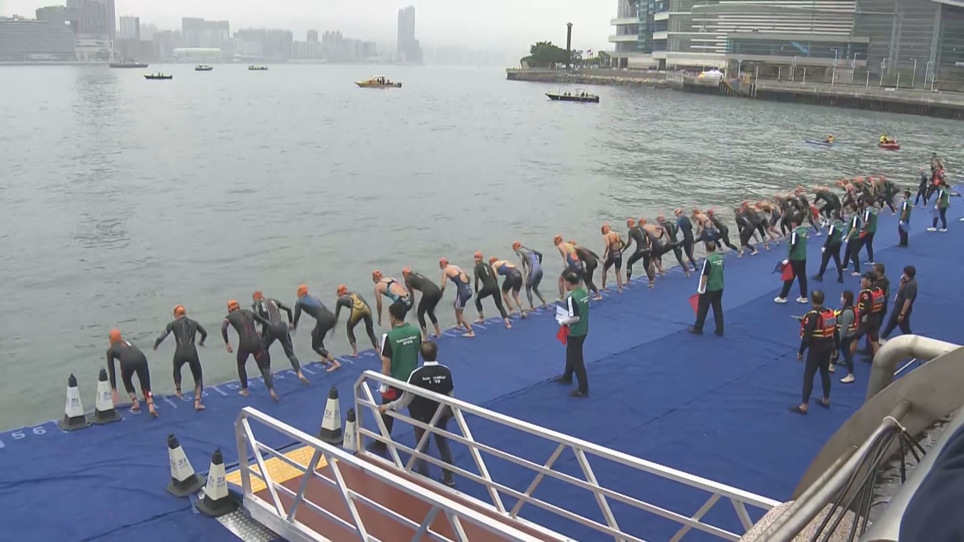 全運會三項鐵人測試賽　一連兩日中環及灣仔海濱舉行