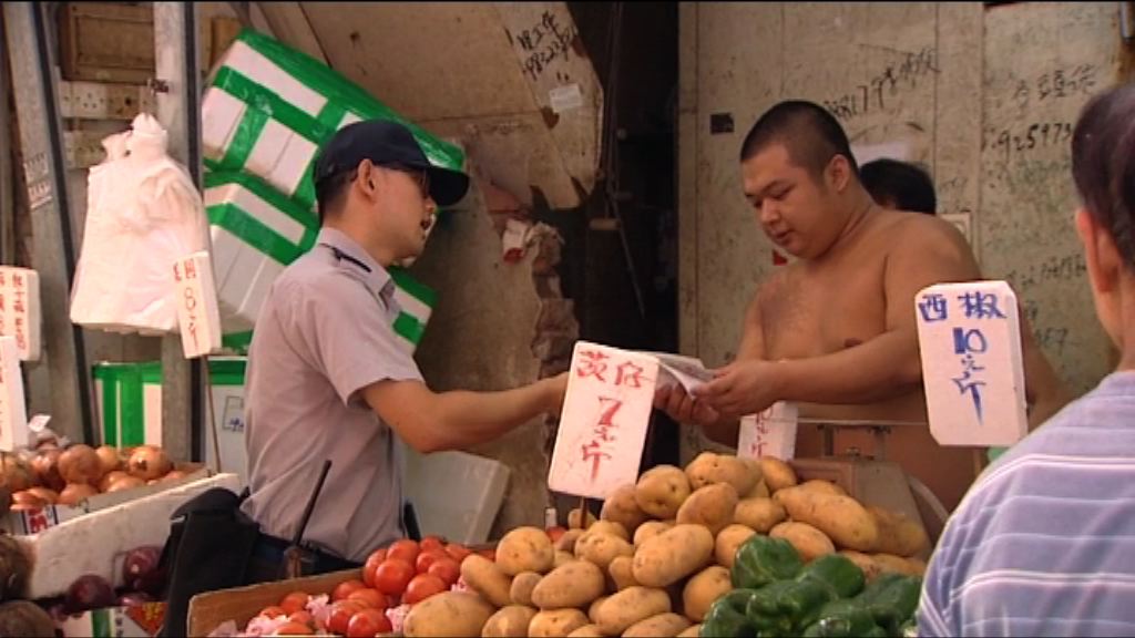 食環署最少發101張店舖阻街罰款通知書