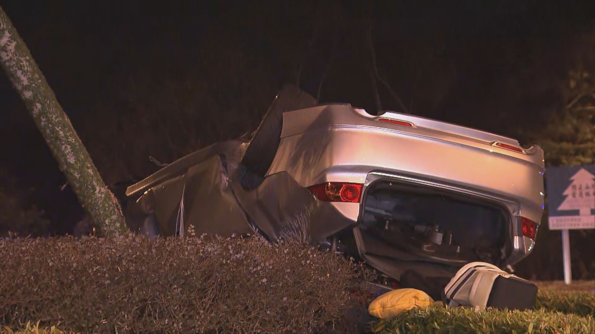 西貢私家車失事翻轉司機送院亡