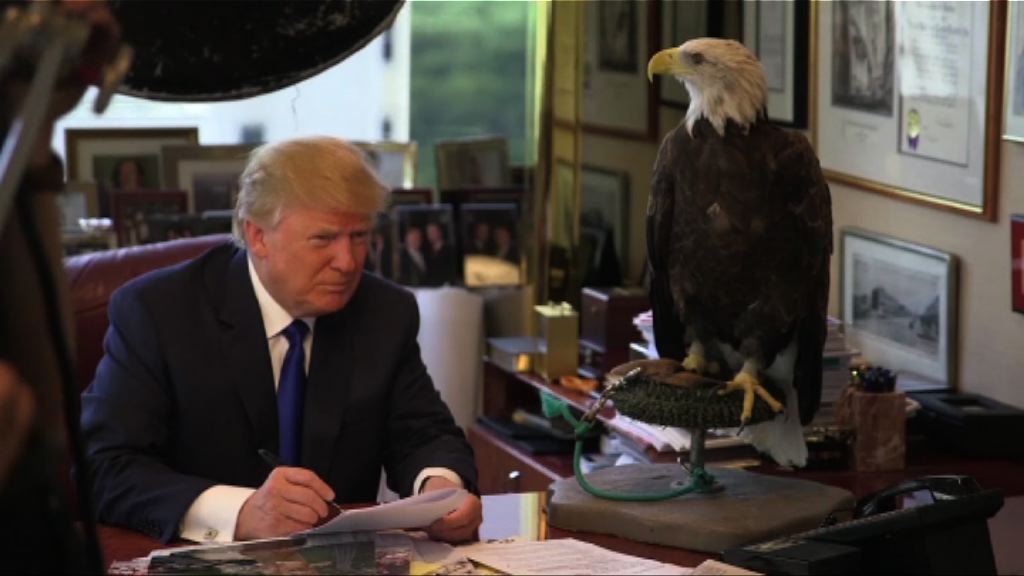 時代重登特朗普被鷹攻擊片段