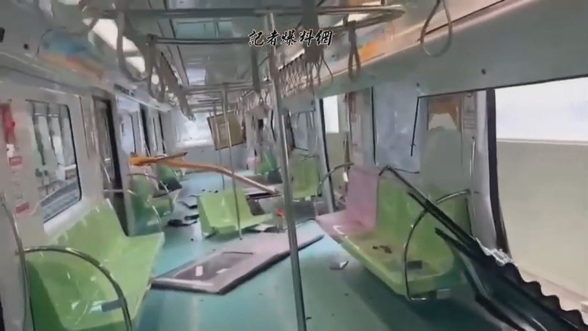 台中地盤吊臂倒塌　行駛捷運被波及釀一死多傷