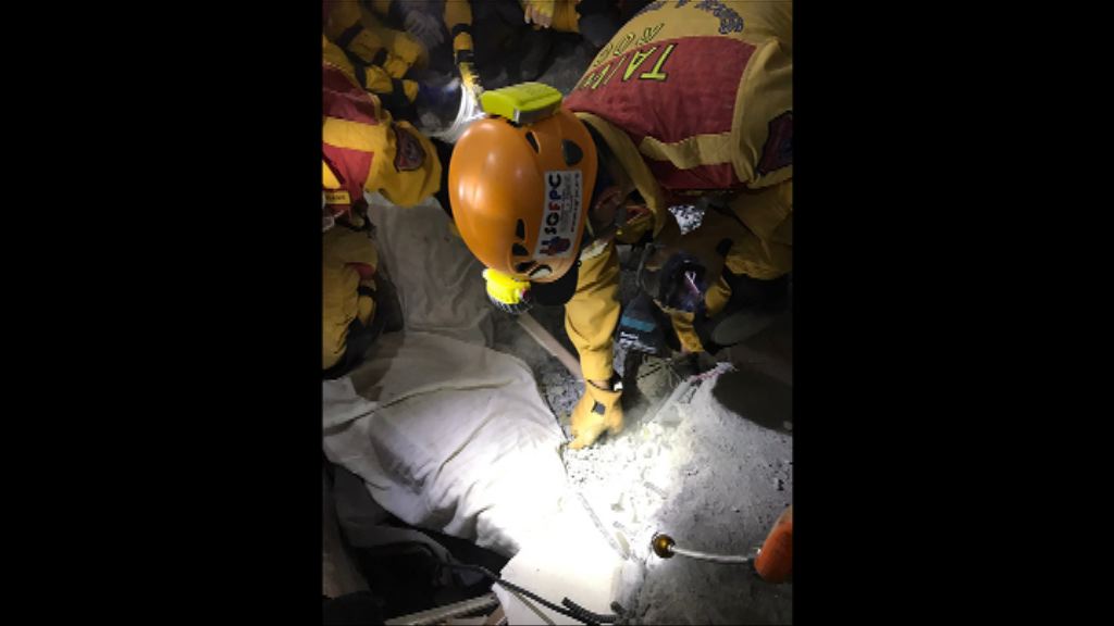 【花蓮地震現場】大樓內未發現加籍港人夫婦