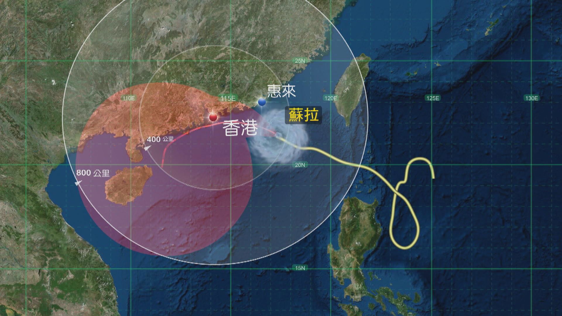 天文台：凌晨2時40分改發八號烈風或暴風信號