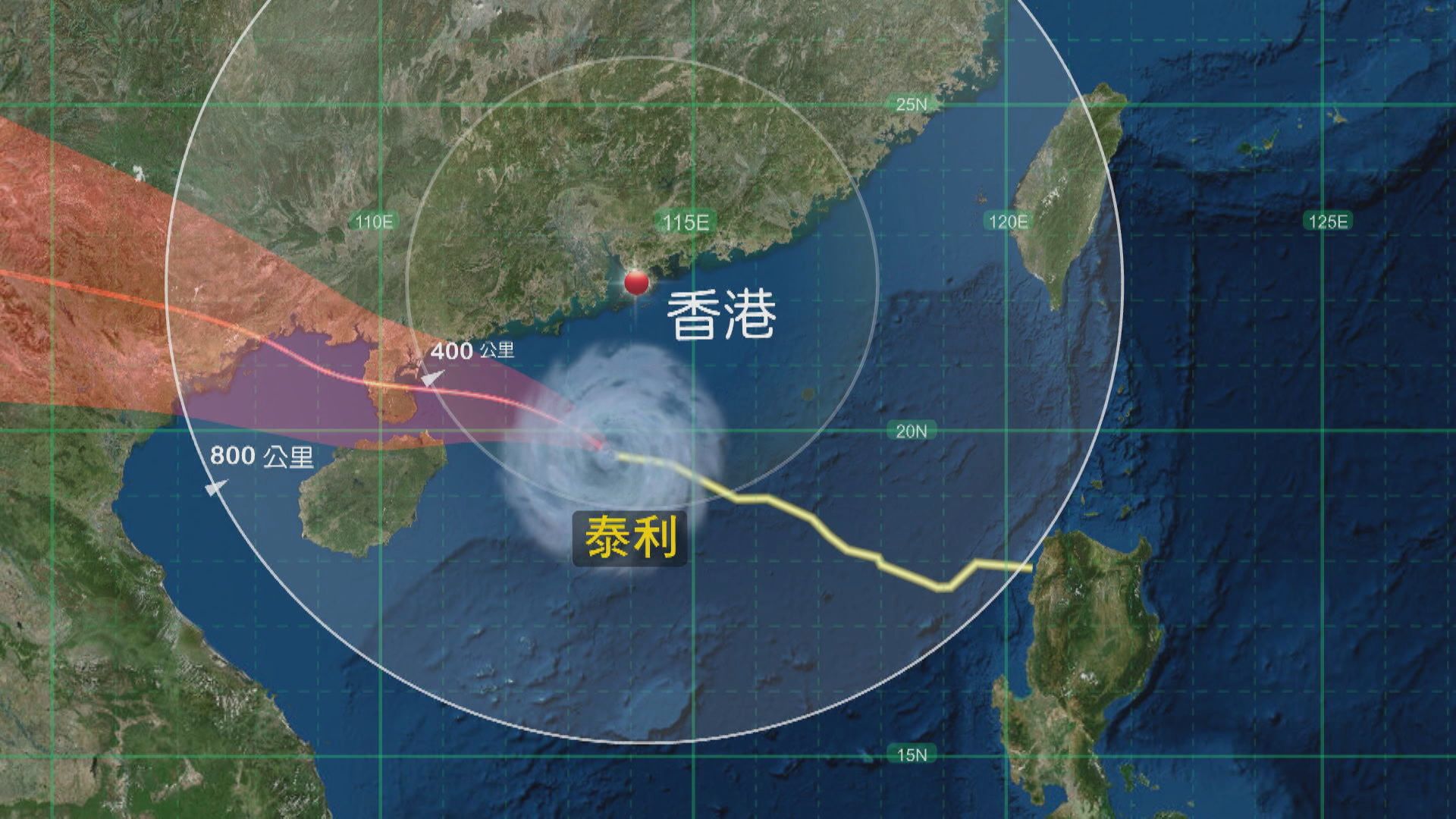 天文台預計八號信號至少維持至中午12時
