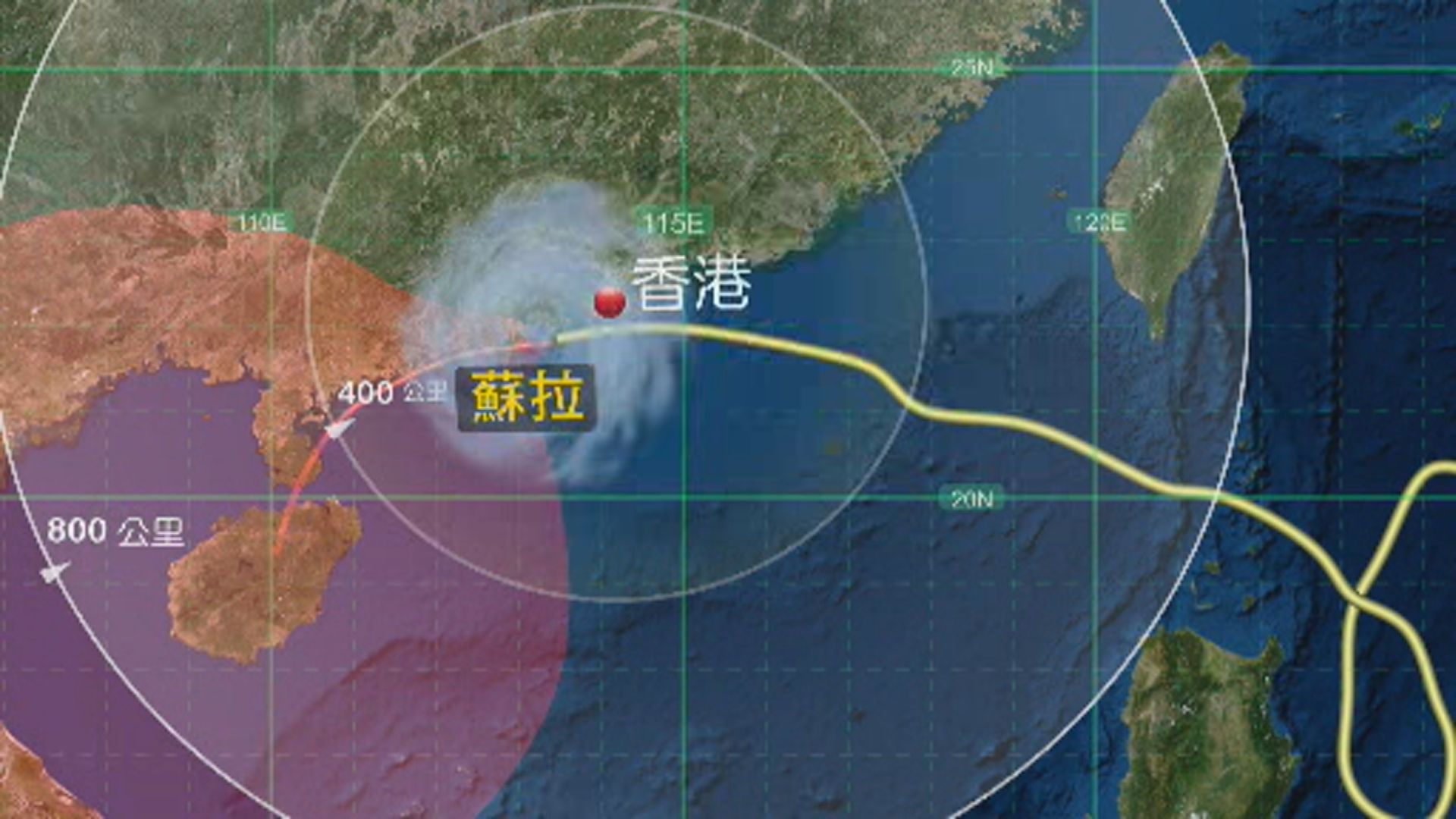 八號烈風或暴風信號生效 至少維持至中午