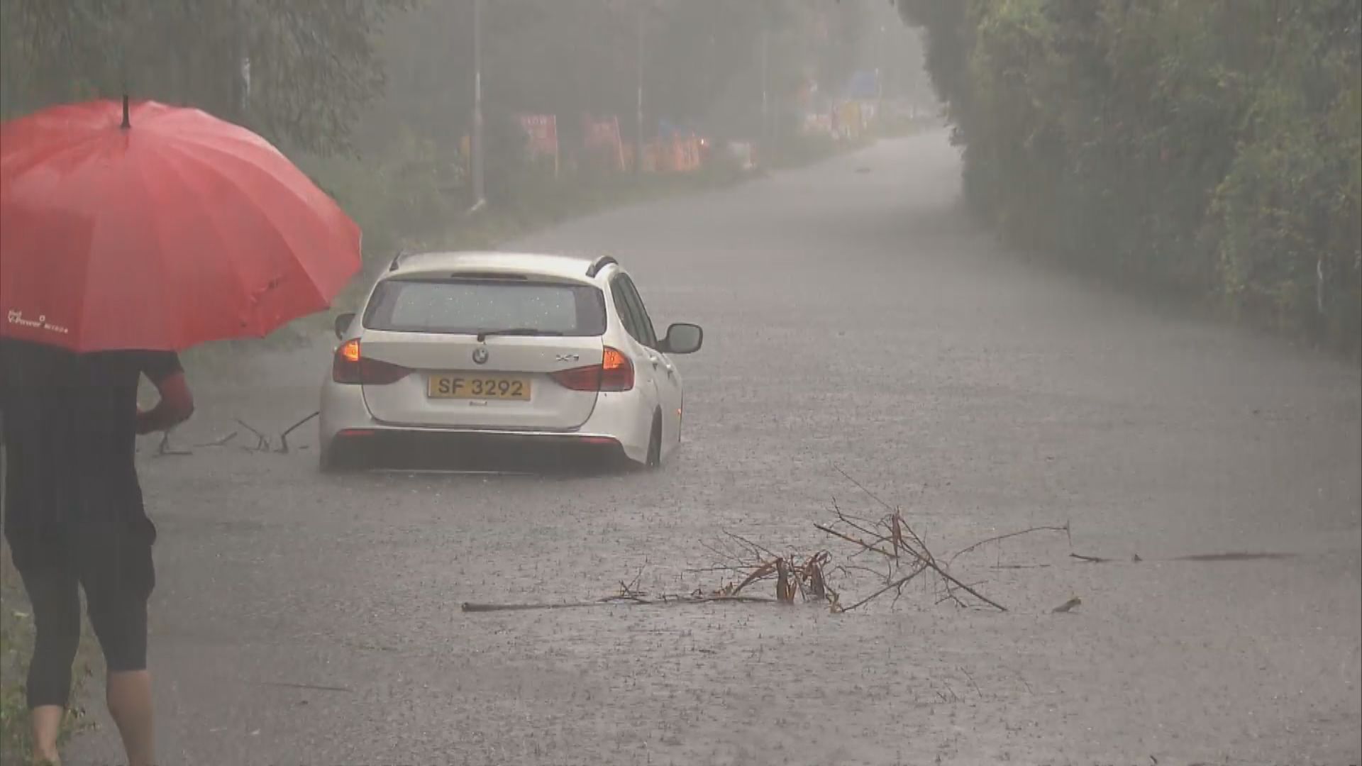 黑雨期間 港島、黃大仙、觀塘及大嶼山部分地區錄得逾300毫米雨量