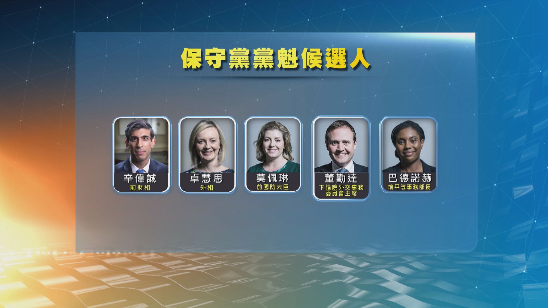 英國保守黨黨魁選舉舉行第二場電視辯論