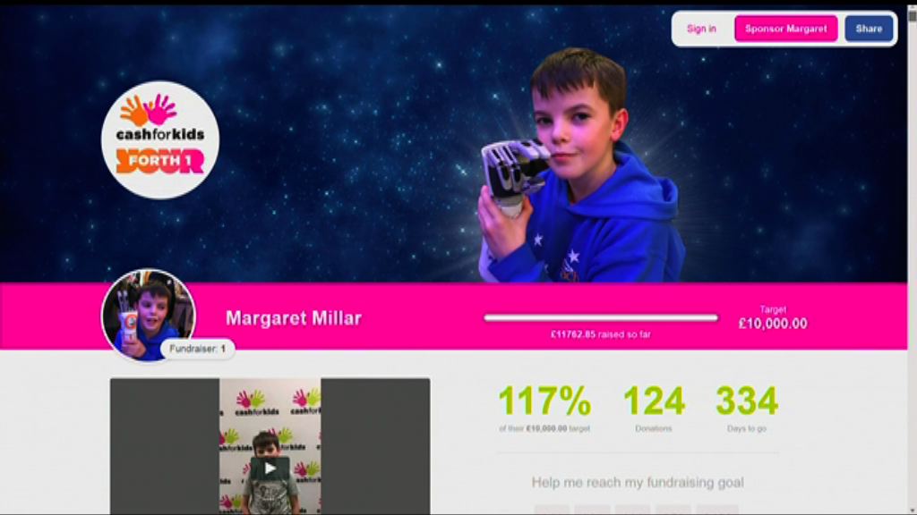 英男童獲網民眾籌逾萬英鎊贈義肢