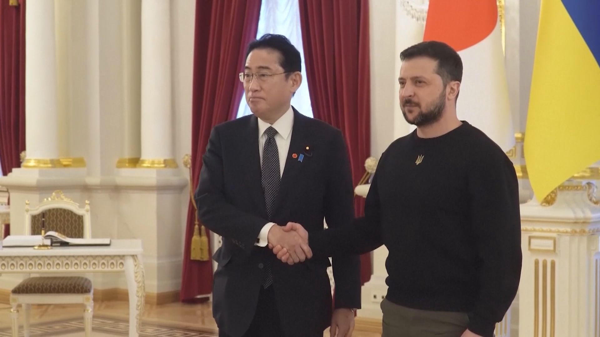 岸田文雄到訪烏克蘭　表達對烏克蘭支持