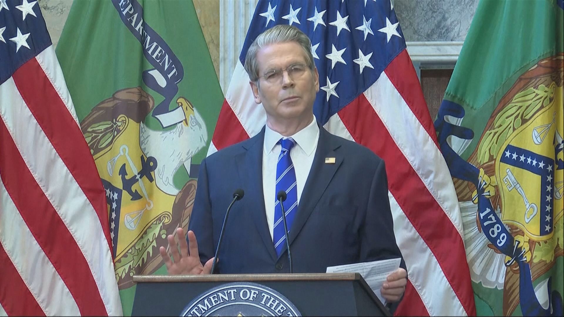 中美貿易戰｜貝森特稱特朗普期待晤習近平　不排除延長關稅休戰期