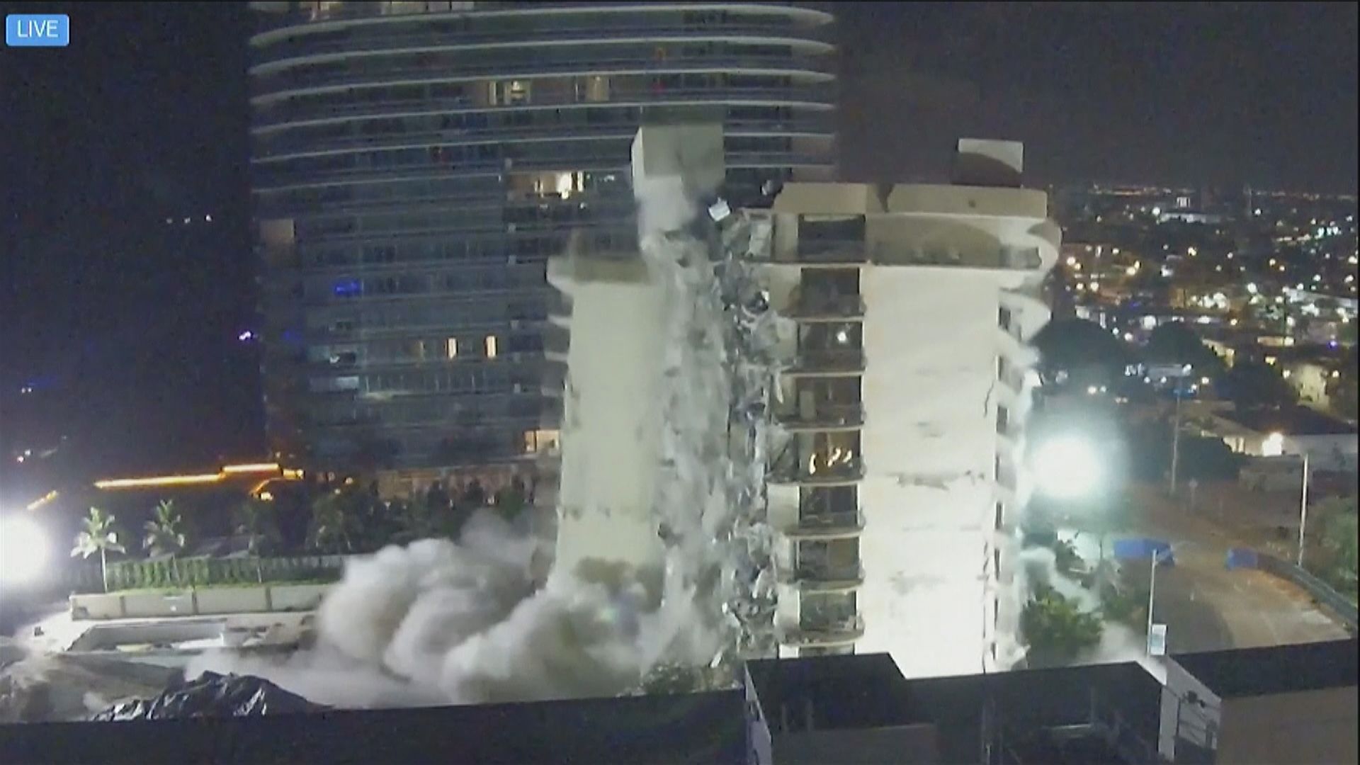 美國佛州大樓倒塌　剩餘結構爆破拆卸可恢復搜救行動