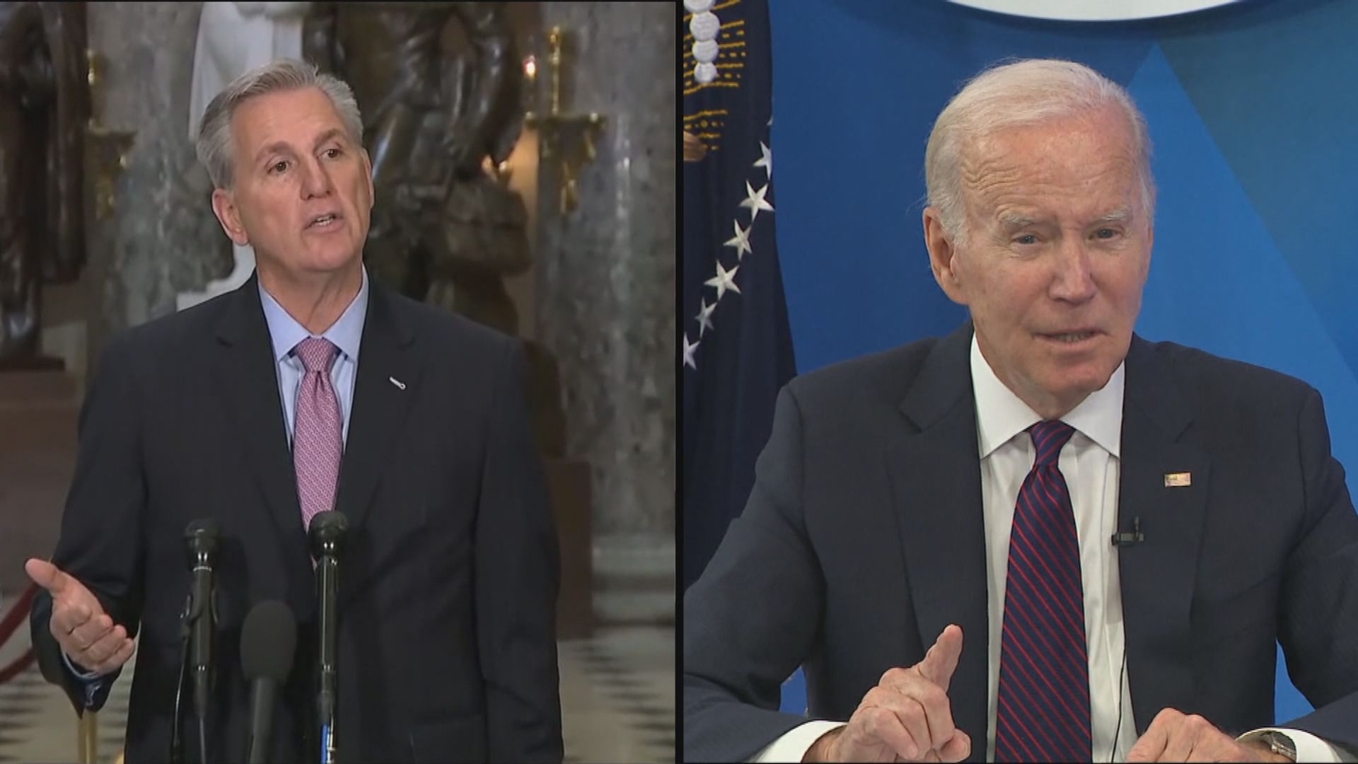 消息指拜登與麥卡錫就提高債務上限達成原則性協議