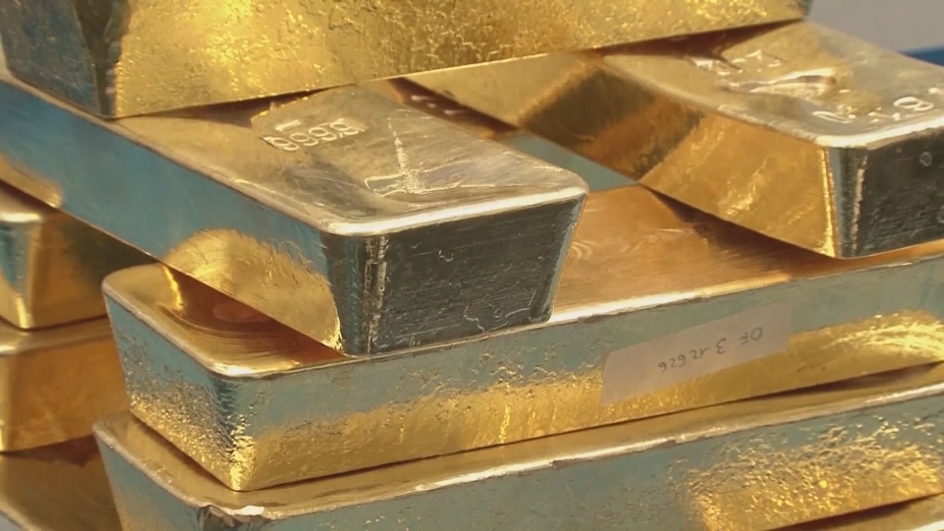 美股上升　金價3連跌
