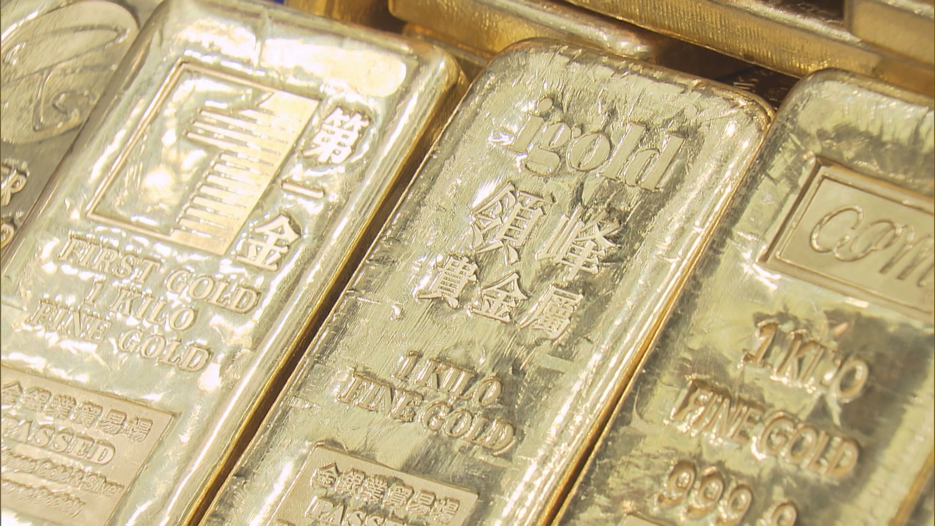 金價升逾2%並曾觸及近兩個月高位