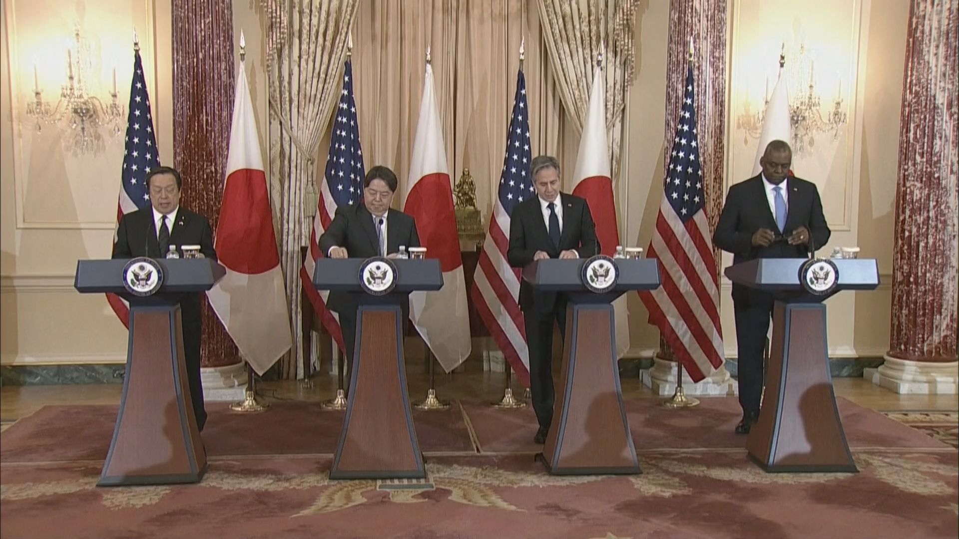 美日2+2會談　兩國強化聯盟應對中國挑戰